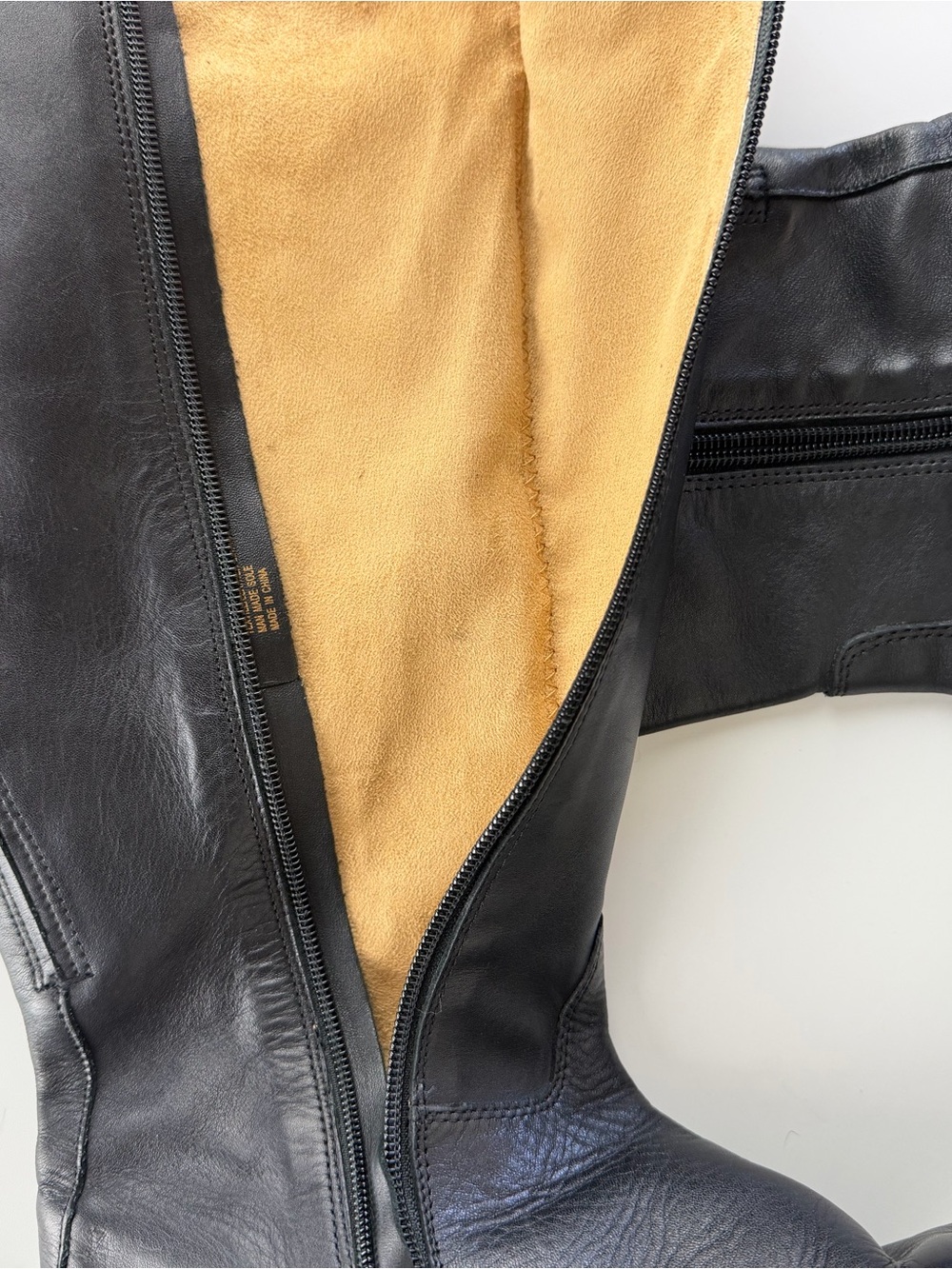 Corso Como Black Leather Knee High Riding Boots Women's Size 9.5 - Picture 5 of 7